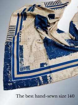 روسری نخی قواره بزرگ دستدوز عیدانه