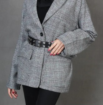 کت چهارخونه پشمی زنانه