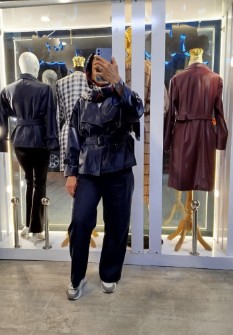 کت چرم زنانه